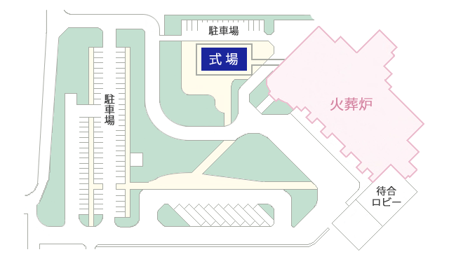 瓜破斎場フロアマップ