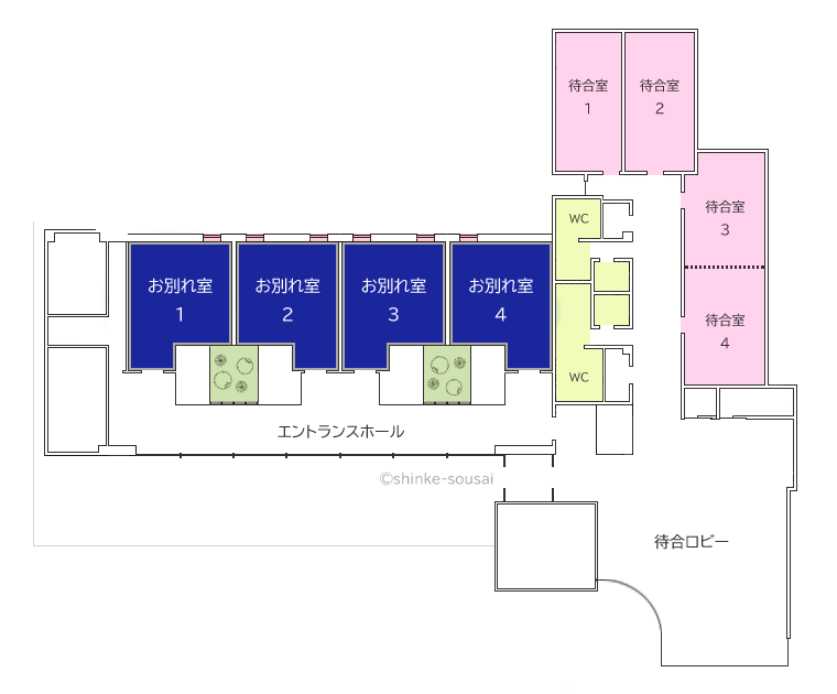 河内長野市立斎場フロアマップ