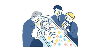 供花は「お別れ花」にもなります。
