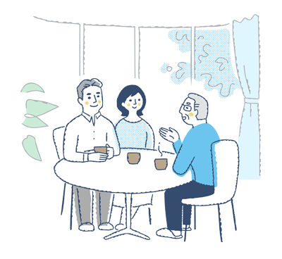 ご家族・ご遺族でゆっくりと話し合うことが大切です。